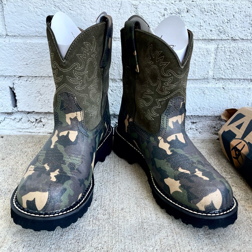 Ariat FatBaby Glitter Camo Boots